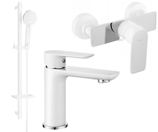 Mexen Alfa DQ40 комплект за душ, бял/хром - 745704DQ40-02