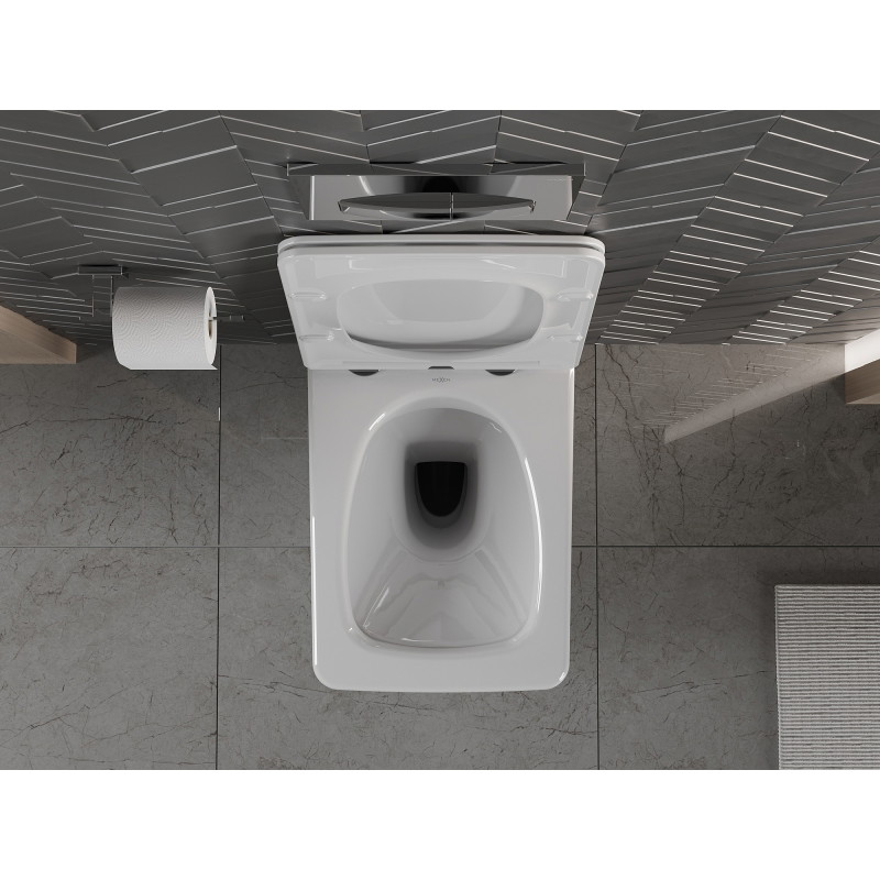 Mexen Vera wc чиния Rimless със седалка със забавено падане slim, дуропласт, бяла
