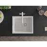 Mexen Pedro гранитна кухненска мивка с 1 отделение 560 x 460 mm, бял, сифон хром - 6508561000-20