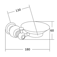Mexen Estela поставка за свещи, розово злато - 7011539-60