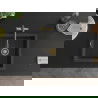 Mexen Pedro гранитна мивка с 1 отделение 560 x 460 mm, черна на пръски, златен сифон - 6508561000-76-G
