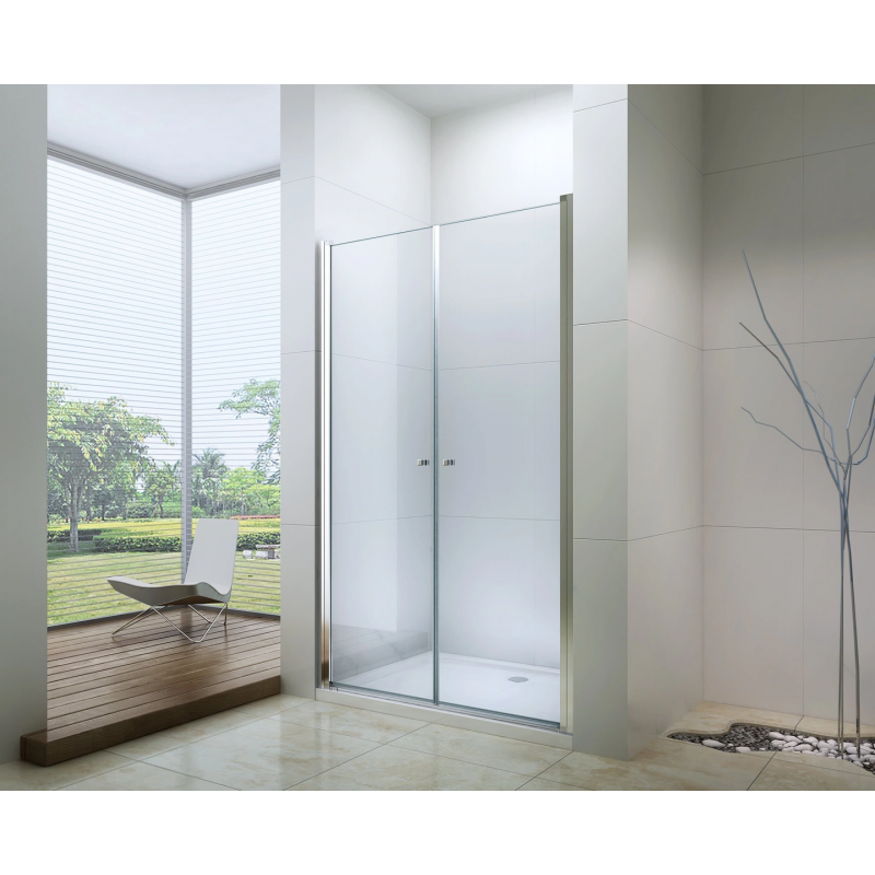 Mexen Texas врати за душ кабина отварящи се 90 см, прозрачни, хром - 880-090-000-01-00