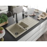 Mexen Andres гранитна кухненска мивка с 1,5 камери с отцедник и кухненски