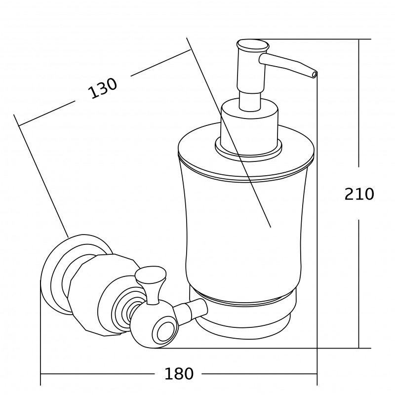 Mexen Estela дозатор за сапун, хром - 7011540-00