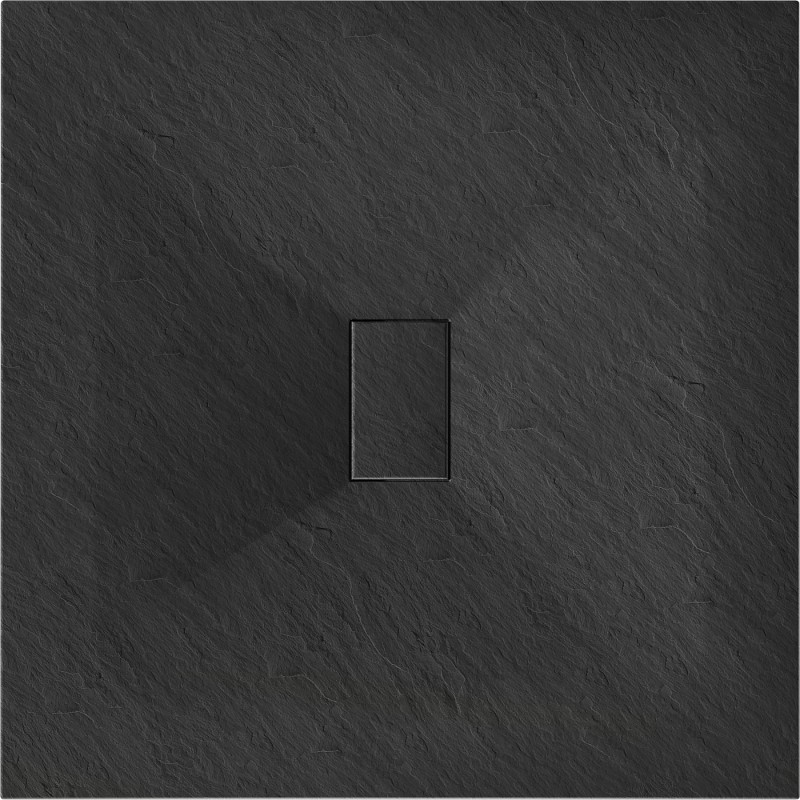 Mexen Hugo квадратен душ поднос SMC 100 x 100 см, черен - 42701010