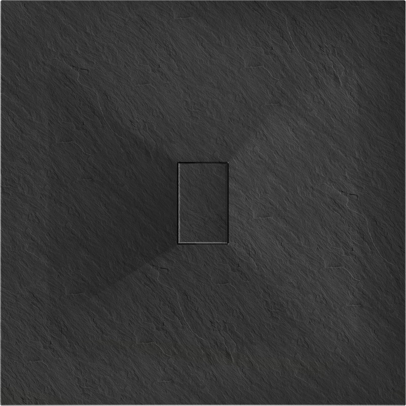 Mexen Hugo квадратен душов поддушник SMC 100 x 100 см, черен - 42701010