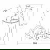 Mexen Estela дозиратор за сапун, златен- 7011540-50