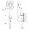 Mexen R-17 точков душ комплект, хром/бял - 785175052-02