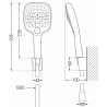 Комплект за душ Mexen R-17, черен - 785175052-70