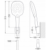 Mexen R-22 комплект душ ръчен, хром - 785225052-00