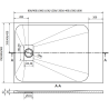 Mexen Hugo правоъгълен поддушов корито SMC 100 x 90 cm, бял - 42109010