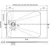 Mexen Hugo правоъгълна душ кабина SMC 100 x 90 см, бяла - 42109010