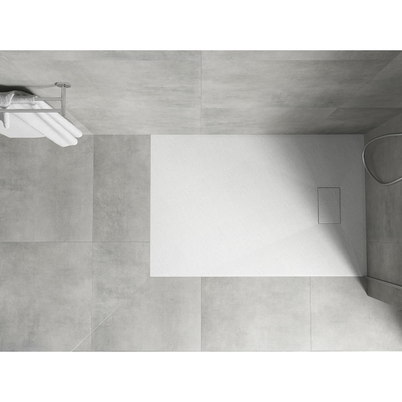 Mexen Hugo правоъгълен душ плот SMC 110 x 70 cm, бял - 42107011