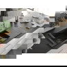 Мексен Матияс гранитна мивка 1,5-коморова с отцеждачка и кухненска батерия Карла черно/златен металик - 6502-75-670700-50-B