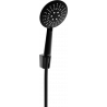 Mexen R-67 душ комплект, точков, черен - 785675052-70