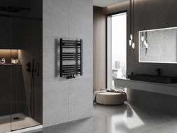 Mexen Ares баня радиатор 700 x 500 мм, 286 W, черен - W102-0700-500-00-70