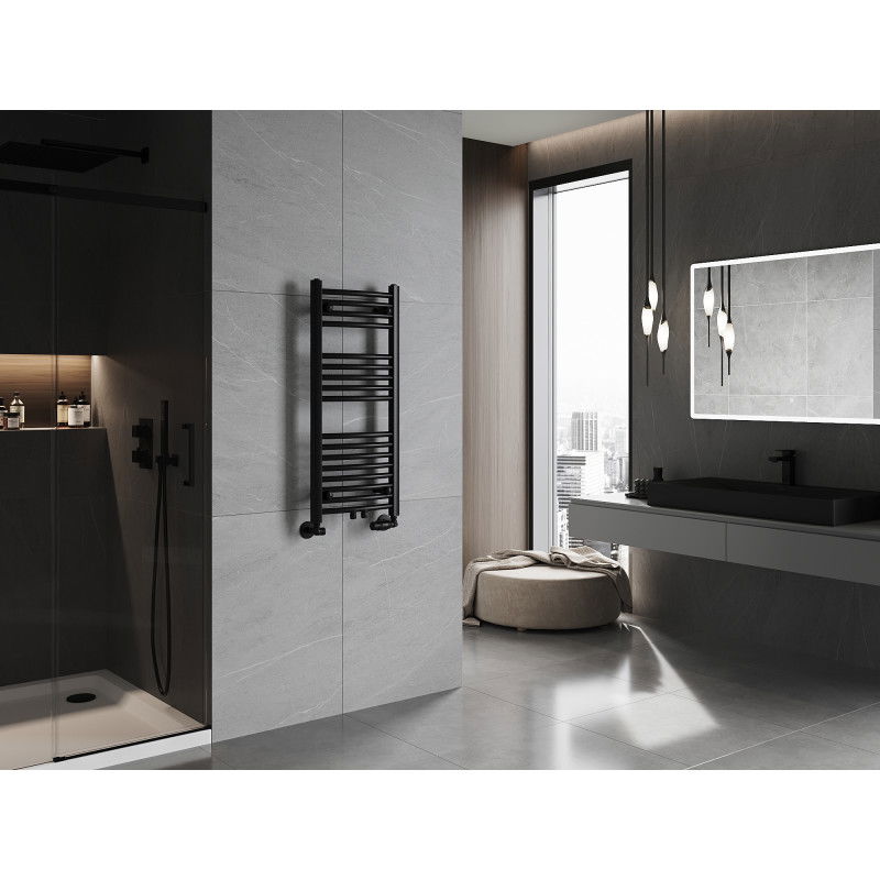 Mexen Ares радиатор за баня 900 x 400 мм, 312 W, черен - W102-0900-400-00-70