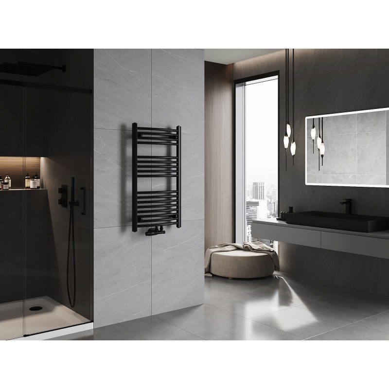 Mexen Ares радиатор за баня 900 x 500 мм, 372 W, черен - W102-0900-500-00-70