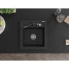 Mexen Vito гранитна мивка с 1 комора с кухненски смесител Carla, черна