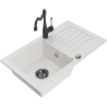 Mexen Pablo гранитна мивка с 1 отделение с отцедник и кухненски смесител
