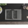 Mexen Gaspar гранитна мивка с 1,5 камери с отцедник и кухненски смесител Carla,