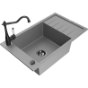 Mexen Elias гранитна мивка с 1 отделение с отцедник и кухненски смесител