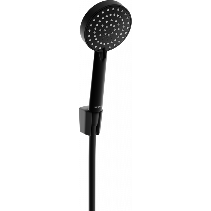 Mexen R-75 стенен душ комплект, черен - 785755052-70