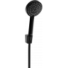 Mexen R-75 стенен душ комплект, черен - 785755052-70