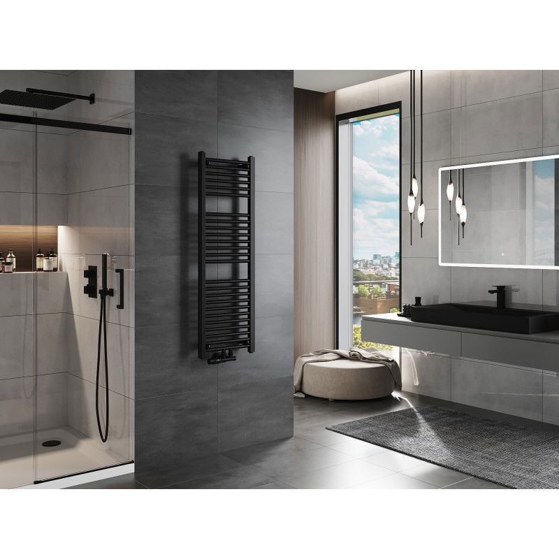 Mexen Mars радиатор за баня 1200 x 400 мм, 439 W, черен - W110-1200-400-00-70