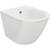 Bidet Mexen Lena окачен, бял/златен линия - 35224805