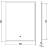 Mexen Navia осветено огледало за баня 60 x 80 см, LED 6000K, анти-пара - 9803-060-080-611-00