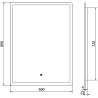 Mexen Navia осветено за баня огледало 60 x 80 см, LED 6000K, анти-пара - 9803-060-080-611-00
