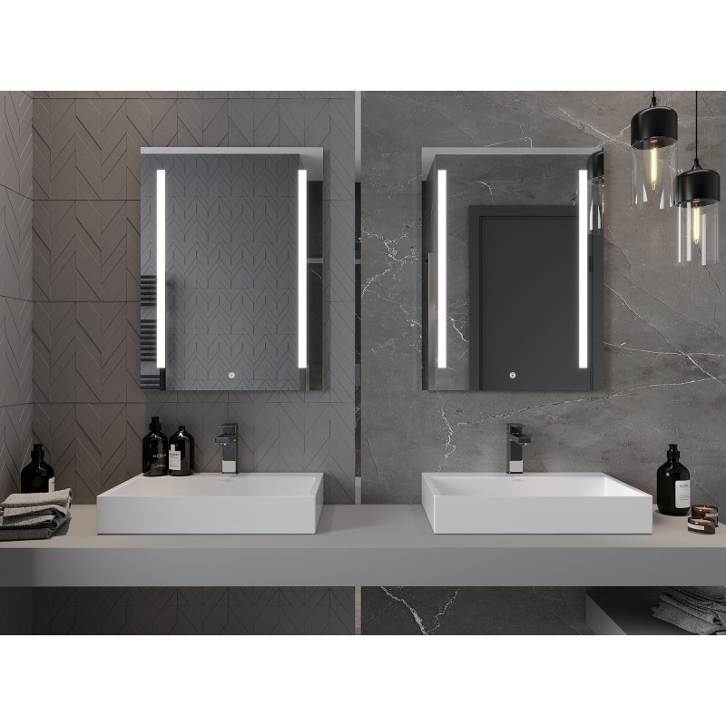 Mexen Remi осветено огледало за баня 60 x 80 cm, LED 6000K, антизамъгляващо