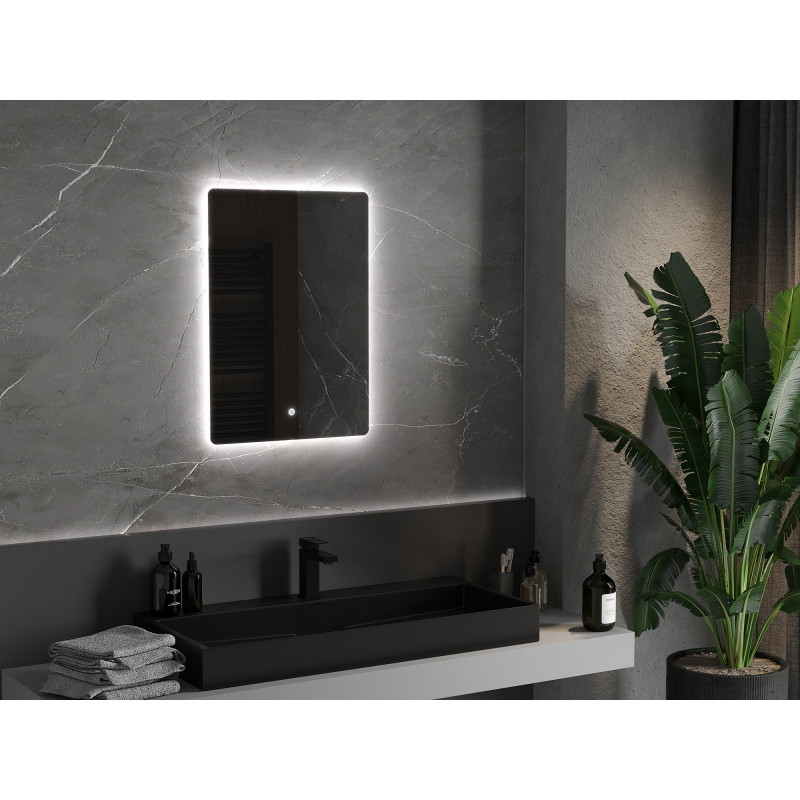 Mexen Sun светещо огледало за баня 50 x 70 см, LED 6000K, анти-пара - 9807-050-070-611-00