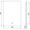 Mexen Sun огледало за баня с подсветка 50 x 70 см, LED 6000K, анти-замъгляване - 9807-050-070-611-00