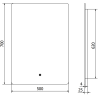 Mexen Sun светещо огледало за баня 50 x 70 см, LED 6000K, анти-пара - 9807-050-070-611-00