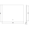 Mexen Sun подсветено огледало за баня 100 x 80 cm, LED 6000K, анти пара - 9807-100-080-611-00