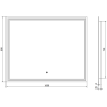 Mexen Taco огледало за баня с осветление 100 x 80 cm, LED 6000K, антипара - 9805-100-080-611-00