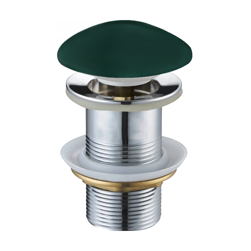 Mexen клик-клак кръгъл сифон, тъмнозелен керамичен мат - 79910-47