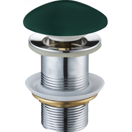 Mexen клик-клак кръгъл сифон, тъмнозелен керамичен мат - 79910-47