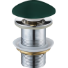 Mexen клик-клак кръгъл сифон, тъмнозелен керамичен мат - 79910-47