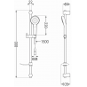 Mexen Sabre DF05 душова система, хром - 72104DF05-00