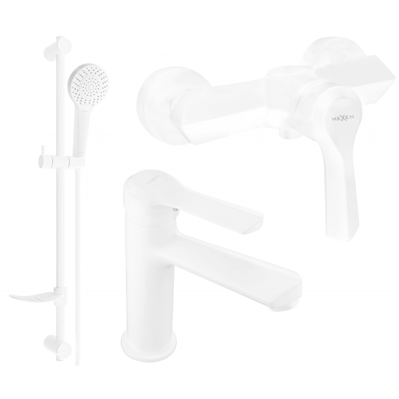 Mexen Sabre DF05 комплект душ, бял - 72104DF05-20