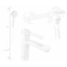 Mexen Sabre DF05 комплект душ, бял - 72104DF05-20