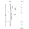 Mexen Sabre DF62 комплект за душа, черен - 72104DF62-70