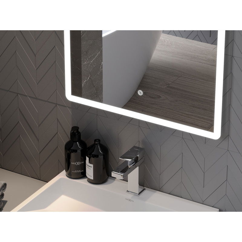 Mexen Navia осветено за баня огледало 60 x 80 см, LED 6000K, анти-пара - 9803-060-080-611-00