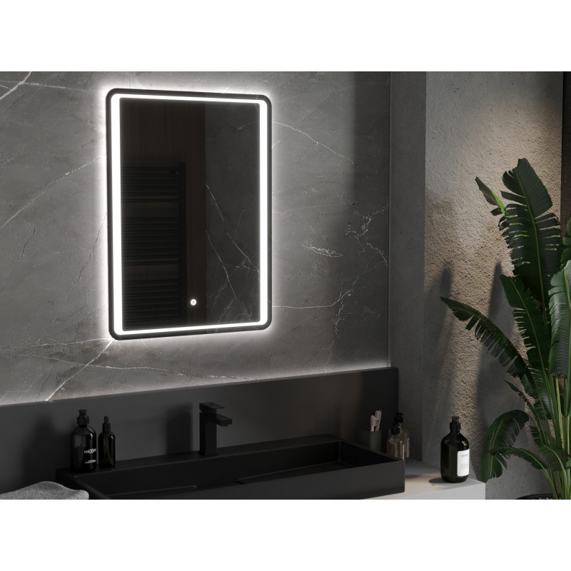 Mexen Zusa подсветено огледало за баня 60 x 80 см, LED 6000K, анти-пара - 9808-060-080-611-00