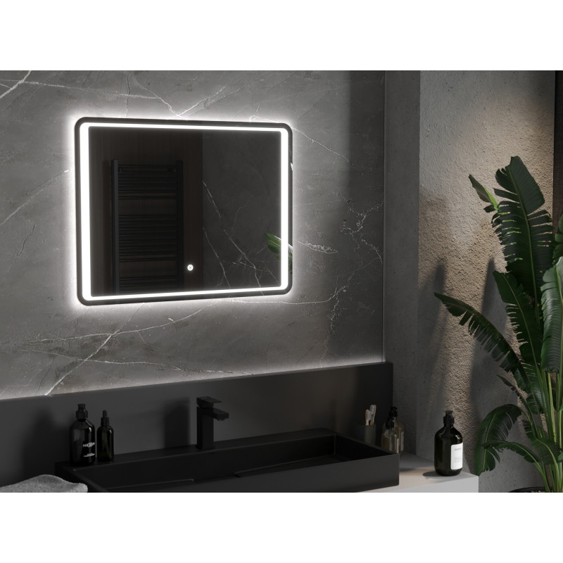 Mexen Zusa подсветено огледало за баня 80 x 60 см, LED 6000K, анти-пара - 9808-080-060-611-00