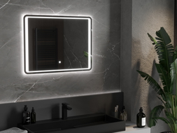 Mexen Zusa подсветено огледало за баня 80 x 60 см, LED 6000K, анти-пара - 9808-080-060-611-00