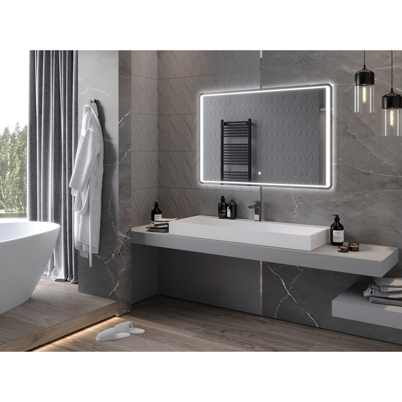 Mexen Zusa осветено огледало за баня 120 x 80 cm, LED 6000K, анти-мъгла - 9808-120-080-611-00